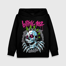 Толстовка-худи детская Blink 182 Блинк 182, цвет: 3D-черный