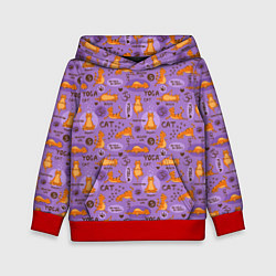 Детская толстовка Кошачья Йога