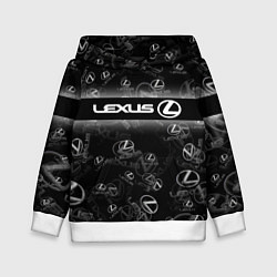 Толстовка-худи детская LEXUS SPORT PATTERN, цвет: 3D-белый