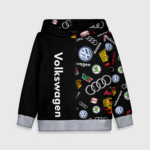 Детская толстовка Volkswagen Group Half Pattern / 3D-Меланж – фото 1