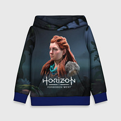 Толстовка-худи детская Элой Aloy Horizon Forbidden West, цвет: 3D-синий