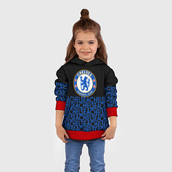 Толстовка-худи детская Chelsea челси паттерн, цвет: 3D-красный — фото 2