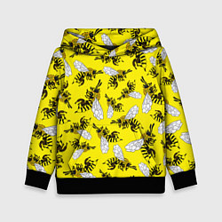 Детская толстовка Пчелы на желтом
