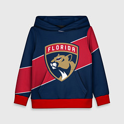 Толстовка-худи детская Florida Panthers , Флорида Пантерз, цвет: 3D-красный