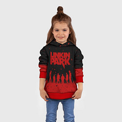 Толстовка-худи детская Linkin Park Линкин Парк, цвет: 3D-красный — фото 2