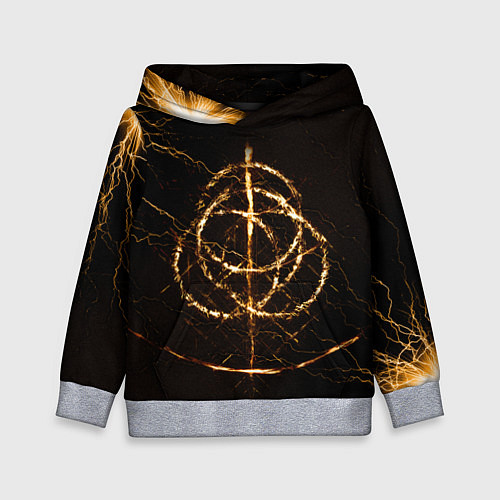 Детская толстовка ELDEN RING SYMBOL ВЕЛИКИЕ РУНЫ / 3D-Меланж – фото 1