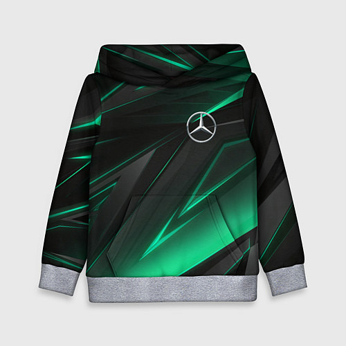 Детская толстовка MERCEDES-BENZ AMG NEON STRIPES PETRONAS / 3D-Меланж – фото 1