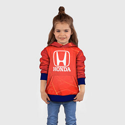 Толстовка-худи детская Honda хонда, цвет: 3D-синий — фото 2