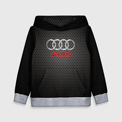 Толстовка-худи детская Audi карбон, цвет: 3D-меланж