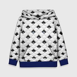 Толстовка-худи детская Необычная плитка, цвет: 3D-синий
