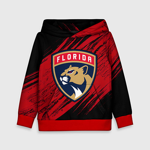 Детская толстовка Florida Panthers, Флорида Пантерз, NHL / 3D-Красный – фото 1