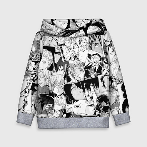 Детская толстовка Bungo Stray Dogs pattern / 3D-Меланж – фото 1