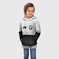 Толстовка-худи детская BMW БМВ СТАЛЬ, цвет: 3D-меланж — фото 2