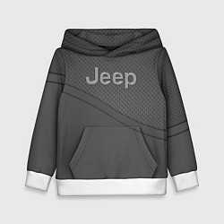 Толстовка-худи детская JEEP СПОРТ, цвет: 3D-белый