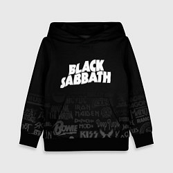 Детская толстовка Black Sabbath логотипы рок групп