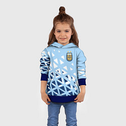 Толстовка-худи детская Сборная Аргентины футбол, цвет: 3D-синий — фото 2