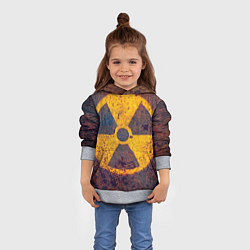 Толстовка-худи детская Радиактивно!, цвет: 3D-меланж — фото 2