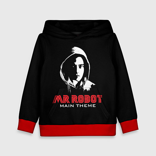 Детская толстовка MR ROBOT Хакер / 3D-Красный – фото 1