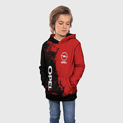 Толстовка-худи детская OPEL ОПЕЛЬ ДВА ЦВЕТА, цвет: 3D-черный — фото 2