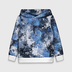 Детская толстовка Спортивный камуфляж Пикси - Черника