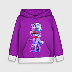 Толстовка-худи детская Five Nights at Freddys: Security Breach Волчица Ро, цвет: 3D-белый