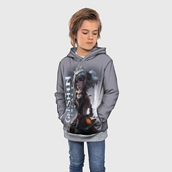 Толстовка-худи детская Геншин Шень хэ, цвет: 3D-меланж — фото 2