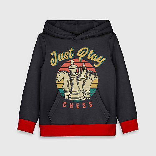 Детская толстовка Just Play Шахматы / 3D-Красный – фото 1