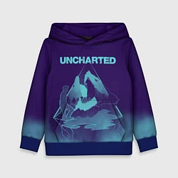 Толстовка-худи детская Uncharted Арт, цвет: 3D-синий