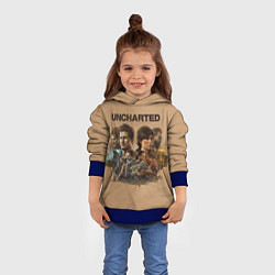 Толстовка-худи детская Uncharted Анчартед, цвет: 3D-синий — фото 2