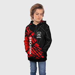 Толстовка-худи детская HONDA ХОНДА СОВРЕМЕННЫЙ, цвет: 3D-черный — фото 2