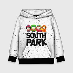 Толстовка-худи детская Южный парк мультфильм - персонажи South Park, цвет: 3D-черный