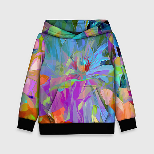 Детская толстовка Abstract color pattern Summer 2022 / 3D-Черный – фото 1