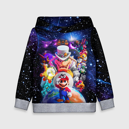 Детская толстовка Super Mario Odyssey Space Video game / 3D-Меланж – фото 1
