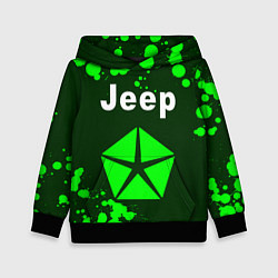 Толстовка-худи детская ДЖИП Краска, цвет: 3D-черный