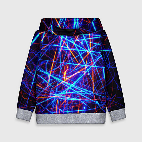 Детская толстовка Neon pattern Fashion 2055 / 3D-Меланж – фото 1