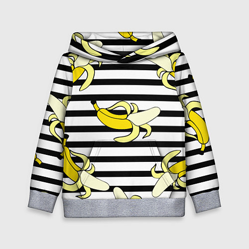 Детская толстовка Banana pattern Summer / 3D-Меланж – фото 1