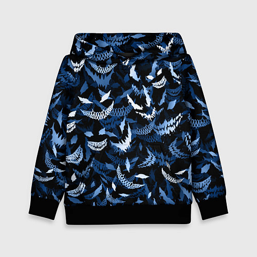 Детская толстовка Drain monsters / 3D-Черный – фото 1