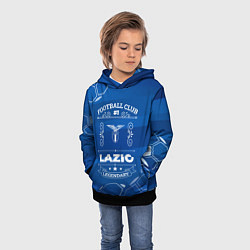 Толстовка-худи детская Lazio FC 1, цвет: 3D-черный — фото 2