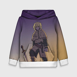 Толстовка-худи детская Торфинн на холме, цвет: 3D-белый