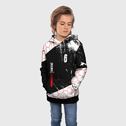 Толстовка-худи детская RAINBOW SIX SIEGE 6 соты, цвет: 3D-черный — фото 2