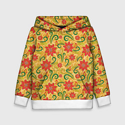 Детская толстовка Оранжевая хохлома