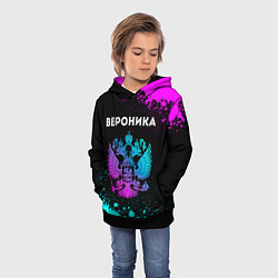 Толстовка-худи детская Вероника Россия, цвет: 3D-черный — фото 2