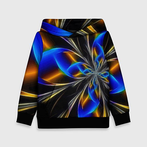 Детская толстовка Neon vanguard pattern Fashion 2023 / 3D-Черный – фото 1