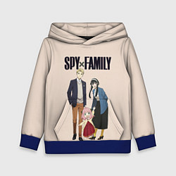 Толстовка-худи детская Spy x Family Семья шпиона, цвет: 3D-синий