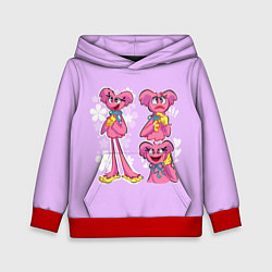 Толстовка-худи детская РАЗНАЯ КИССИ МИССИ KISSY MISSY, цвет: 3D-красный