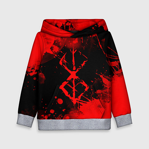 Детская толстовка КЛЕЙМО ЖЕРТВЫ - BERSERKБЕРСЕРК / 3D-Меланж – фото 1