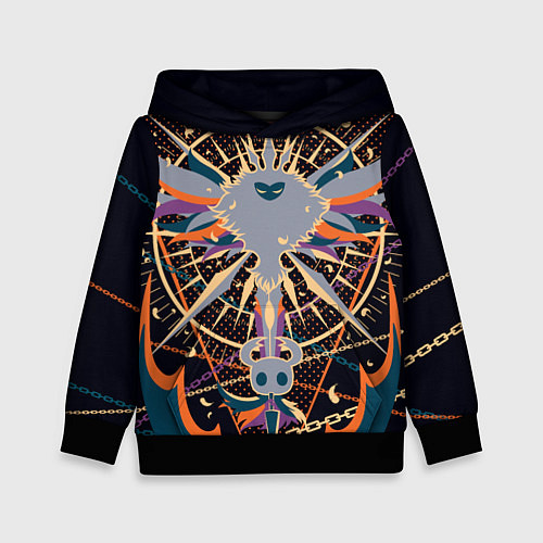 Детская толстовка Рыцарь и Лучезарность Hollow Knight / 3D-Черный – фото 1