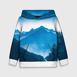 Толстовка-худи детская Горы Лес, цвет: 3D-белый