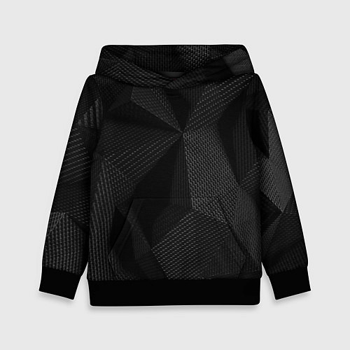 Детская толстовка КАРБОН ПОЛИГОНЫ / 3D-Черный – фото 1