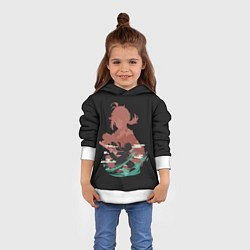 Толстовка-худи детская KAZUHA GENSHIN IMPACT, цвет: 3D-белый — фото 2